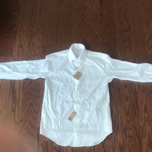 Lorenzo Uomo white button dress shirt